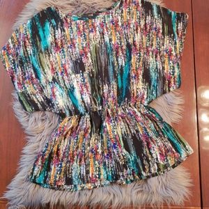 colorful top. Large forever 21